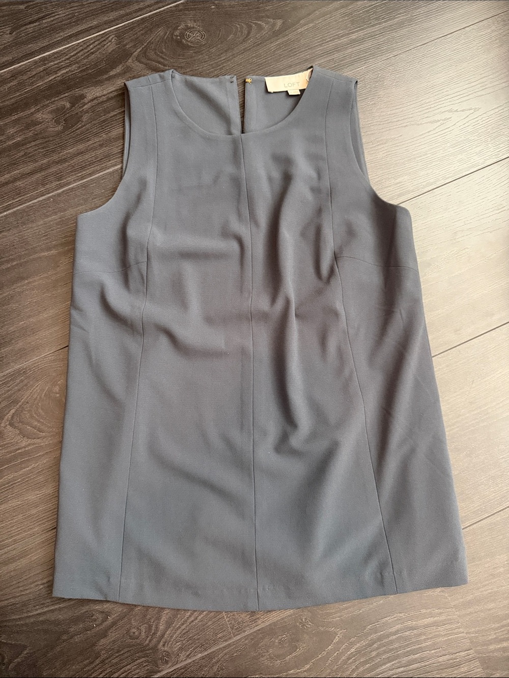 LOFT Thick Sleeveless Top in Charcoal Gray